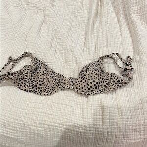 Leopard Print Bikini Top